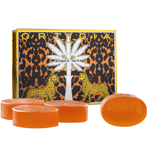 Ortigia Sicilia - Ambra Nera Jabón 4 unidades