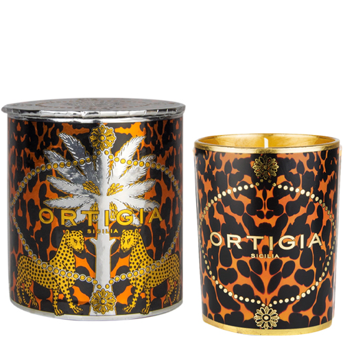 Ortigia Sicilia - Ambra Nera Candle Decorated